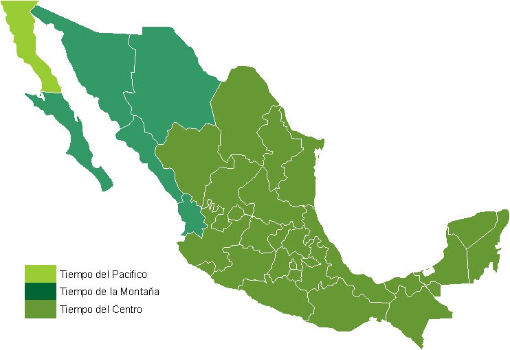 geografia!! Usos horarios de México geografia!! Usos horarios de México